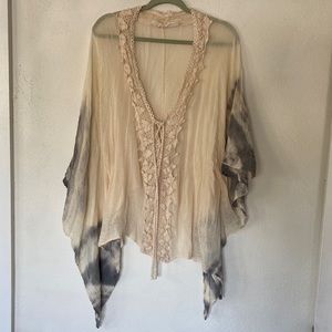 Jens Pirate Booty gauzy flowy top. One size fits most.